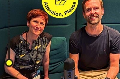 Podcast-Gästin Michèle Rothenberg mit Moderator Ralf Leister